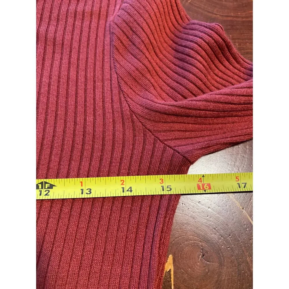 Reformation Jeans Ribbed Stretchy Dress Burnt Orange/Brown SZ S. Made in USA. - Picture 5 of 6